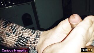 Curious foot fethis worship footjobs facial blow job