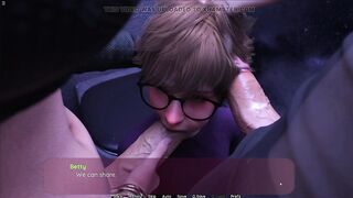 2 Large Penis Transsexual Gals Banging eighteen Plus Hunk Throat In Club Throne-room