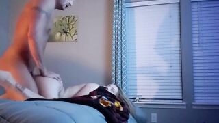 BOOTY SLAPPED RAW, WANG CUMS INSIDE BABYSITTER AS THIS BABE SURRENDERS