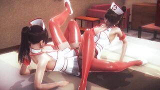 Lesbo Grind EachOther With Hot Nurse Dressed