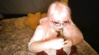 Wicked Schoolgirl Sugar Dandy Breaks in Recent Pipe