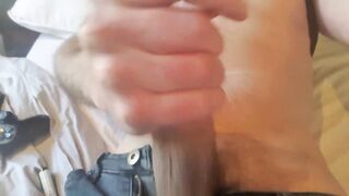 Screwing a quick solo cum discharged out