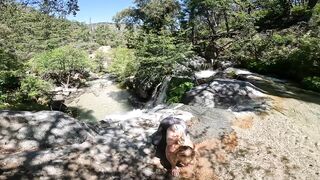 We Got Caught Banging at a Waterfall with Facial & Cumwalk