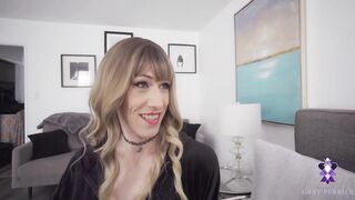 Trans Anal Bitches 4 - TS Gray Perrier bangs her roommate to show her how to have lesbo sex - with full intro