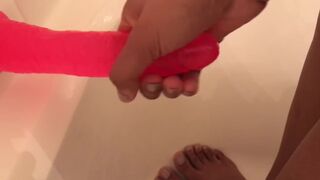 Enjoyable cutie rubs your schlong *POV* ( showing feet)