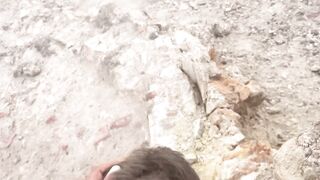 Surprised a hiker fingering his butt so we ended up eating every other’s booty!