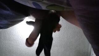 Oregonleatherboy Gooning Slutty Boner Wearing Ebony Leather Gloves POV