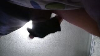 Oregonleatherboy Gooning Slutty Boner Wearing Ebony Leather Gloves POV