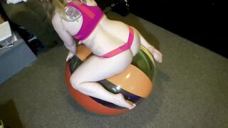 48inch Striped Beach Ball :: Undress Tease & Humping