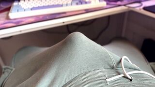 HAWT Stud CUMMING in Sweatpants!