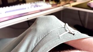 HAWT Stud CUMMING in Sweatpants!