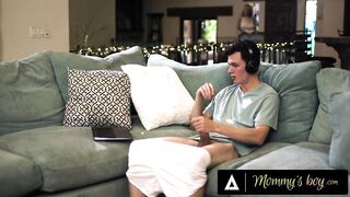 MAMMA'S MALE - Breasty mother I'd like to fuck Rachael Cavalli Is turned On after Catching Sex Junkie Stepson Masturbating