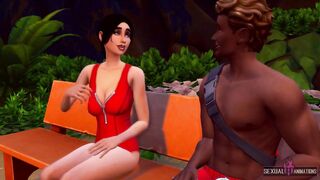 I Bang My Recent Ebony Lifeguard Partner, What A Large Shlong This chab Has - Raunchy Hawt Animations