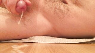 Frenulum Massage And Tugjob Ends With A Giant Spunk flow