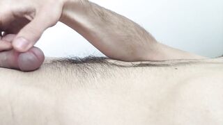 Frenulum Stimulation with Giant Cumload