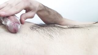 Frenulum Stimulation with Giant Cumload