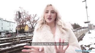 Super Hawt British golden-haired Model Arrival - Public Agent