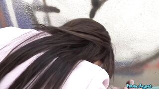 Public Agent - That babe had astounding large melons, we went into an underpass to screw outside