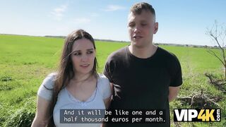 VIP4K. A Classy with Large Bazookas lost her Anal Virginity for Cash