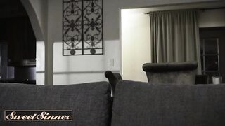 PLEASING SINNER - Stepdaughter Seduces Her Stepdad For Intensive Sex And A Sexy, Creamy Finish This babe Wants