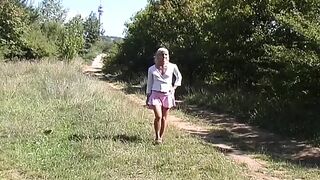 Pierced Snatch Hottie Fomr Germany Gotta Pee Outdoor