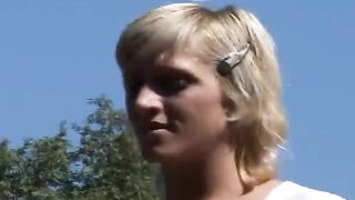 Pierced Snatch Hottie Fomr Germany Gotta Pee Outdoor