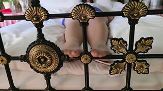 Blue Mini Petticoat Part 1 Foot Rubs
