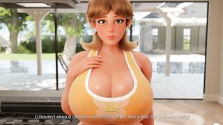 Mansion Days TABOO Manga Game Ep.two CAUGHT with a GIANT BONER by my STEP MAMMA in the kitchen !