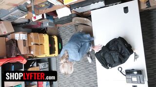 Shoplyfter - Slender Blond Beauty Emma Hix Gives Her Snatch to Security Officer to Get Without Trouble