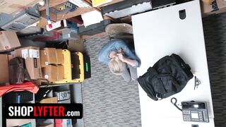 Shoplyfter - Slender Blond Beauty Emma Hix Gives Her Snatch to Security Officer to Get Without Trouble