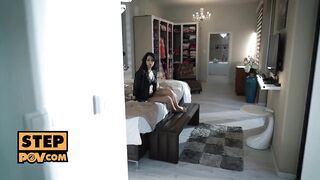 Stepmom Jessy Jey drinks your sexy spunk fountain - itsPOV