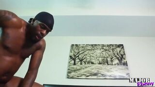Freaky Black Playgirl Get Her Glasses Overspread in Cum by Rome Major