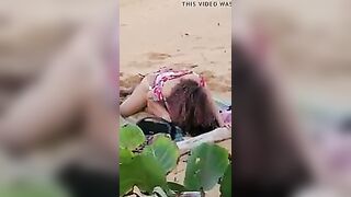 On beach 973
