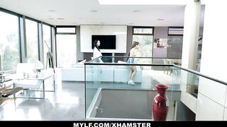 MYLF - Busty Lesbian Milf Fucks Teen With A Strapon