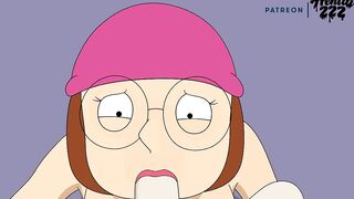 Family Man Meg FULL EPISODE Riding CREAMPIE Crossover Rick and Morty