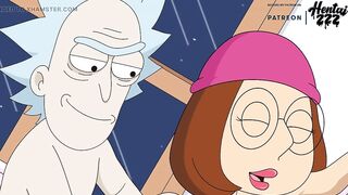 Family Man Meg FULL EPISODE Riding CREAMPIE Crossover Rick and Morty