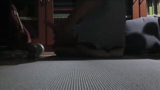 Chocolate Butt in White Lace Worshipping Bwc Sex tool