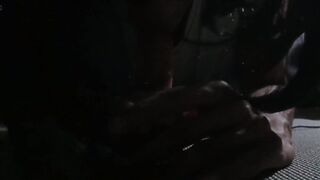 Chocolate Butt in White Lace Worshipping Bwc Sex tool