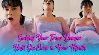 Sucking off the Trans Beauty Next Door