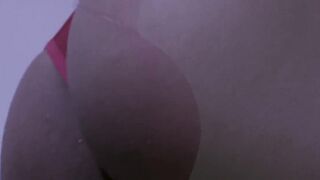 Booty Worship Sissy Goon Fuel in Red Strap & Silk Gloves