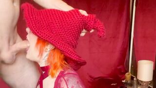 Cosplay Nerd Gives Incredible Sloppy Blow job