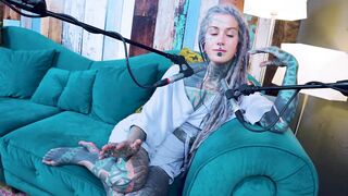Anuskatzz tattoo model ASMR YOU - uncomfortable podcast talking