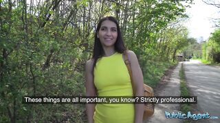 Public Agent - Sexy Italian brunette hair student has her pussyhole re-configured outside