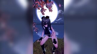 puppy beauty dancing in the moonlight