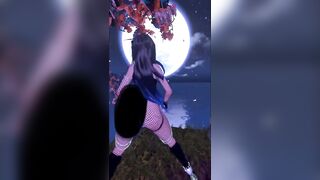 puppy beauty dancing in the moonlight