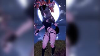 puppy beauty dancing in the moonlight