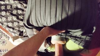 A Priceless Gal Will Take Dad's Shlong in Their Booty - Unfathomable Voice Boy Groaning Messy Talk with Fleshlight