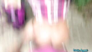 Public Agent - Her titties were giant, her as was larger, this babe needed a PUBLIC CREAMPIE