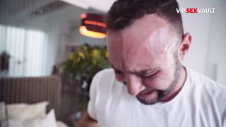 This chab Bent Me Over the Wall and Drilled My Booty Wide Open