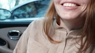 Make Myself Cum In Car Quick Climax After Walking * Real Amateur Porn *